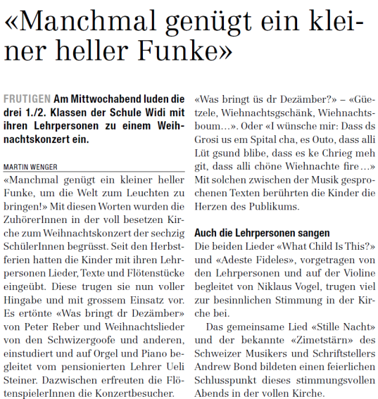 zeitungsbericht